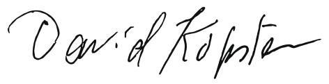 David Kopstein Signature